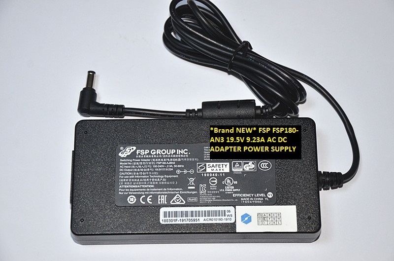 *Brand NEW* 19.5V 9.23A FSP FSP180-AN3 AC DC ADAPTER POWER SUPPLY